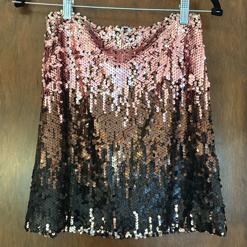 Mink Pink ombré sequined skirt